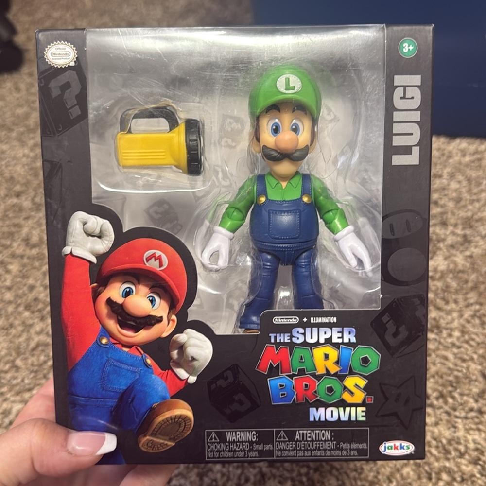 Nintendo Luigi Action Figure - Green and Blue